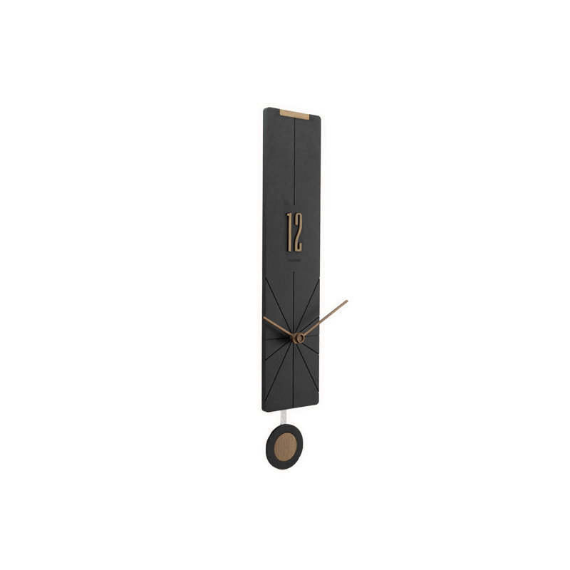 Wood Wall Clock, Black