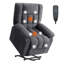 Fauteuil inclinable électrique surdimensionné avec massage chauffant et poche latérale-1781818812