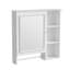 Armoire de rangement murale pour salle de bain, armoires à pharmacie avec grande porte miroir, tablettes réglables et trois niveaux de rangement ouverts, sans meuble-lavabo-1660569602