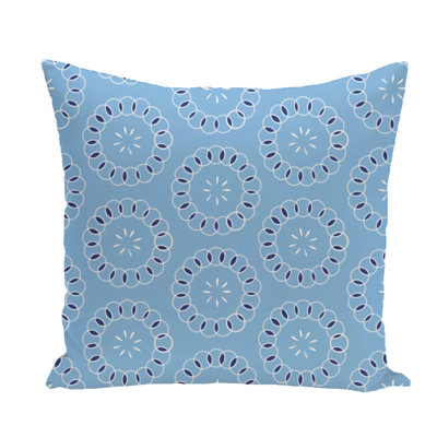 Floral Print Throw Pillow