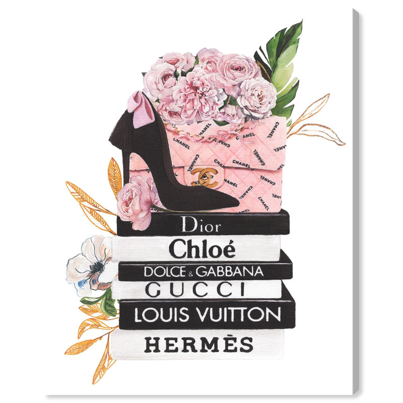 «Doll Memories» - Art floral , H 20 po x l 16 po, Toile tendue
