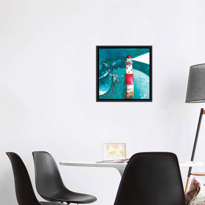 Baleine avec phare - impression