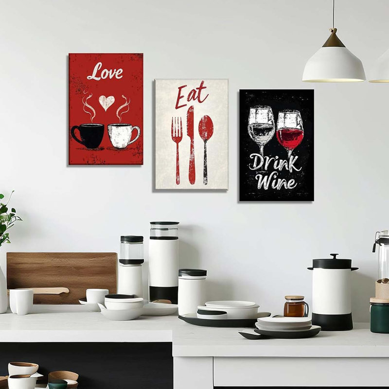 3 Piece Wrapped Canvas Print, 40 cm H x 30 cm W