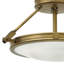 Collier Semi-Flush Mount Ceiling Light - Heritage Brass-24611118-24611120-122266309