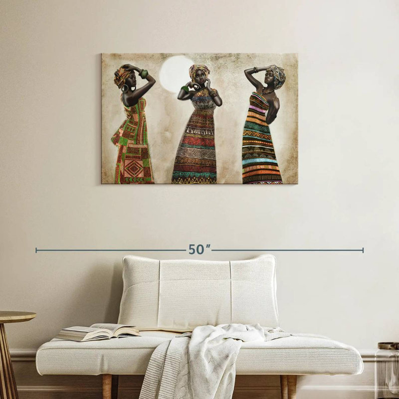 Leisha African Elegance, 24" H x 36" W