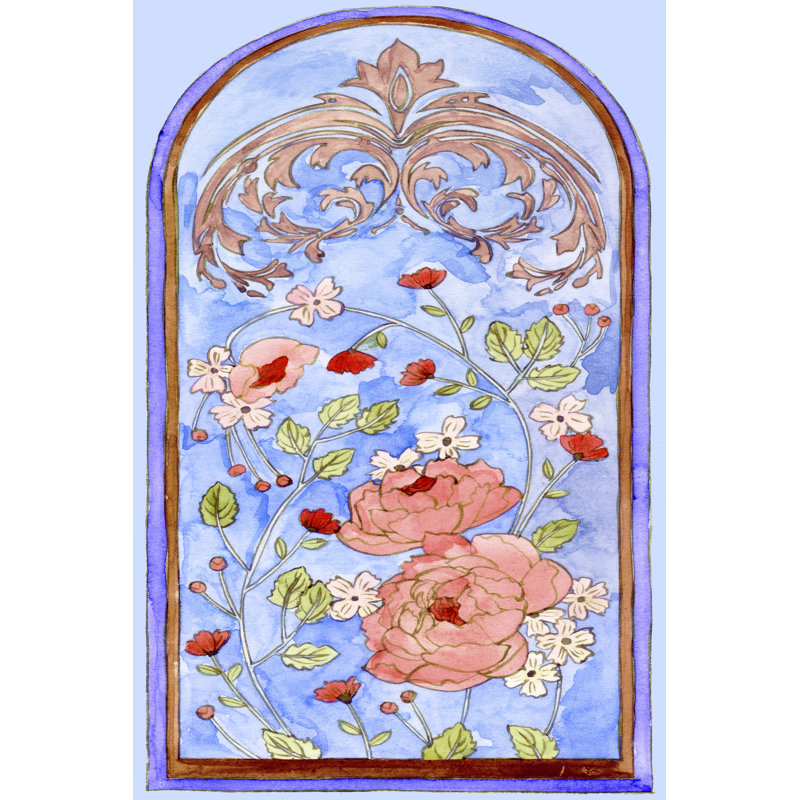 Garden Of Stained Glass II 1 Piece Wrapped Canvas Wall Art, 46 cm H x 30 cm W
