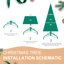 Arbre de Noël 8 pi avec embouts en PE + PVC 1847 - Arbre de Noël plein corps avec branches articulées, assemblage facile, support en métal stable, décoration de Noël classique-1289925932
