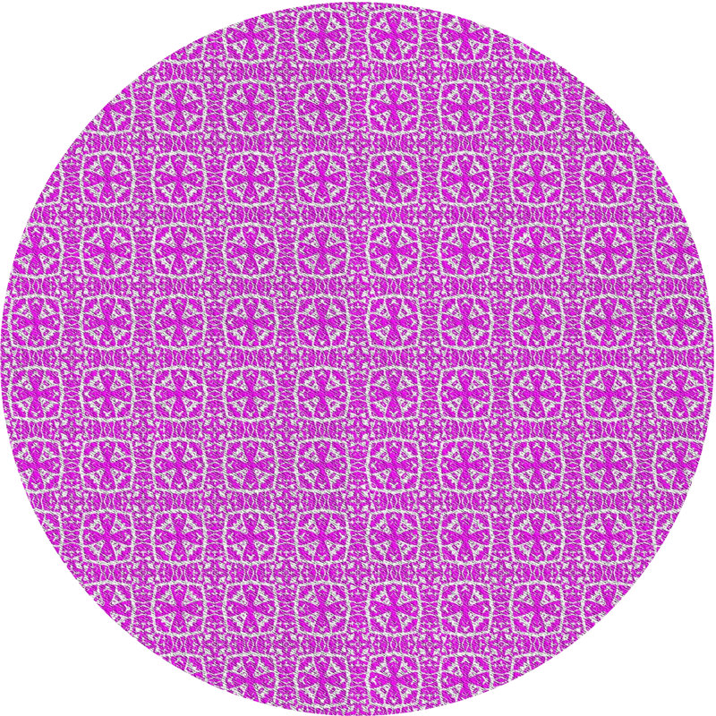 Tapis violet, Rond 7 pi
