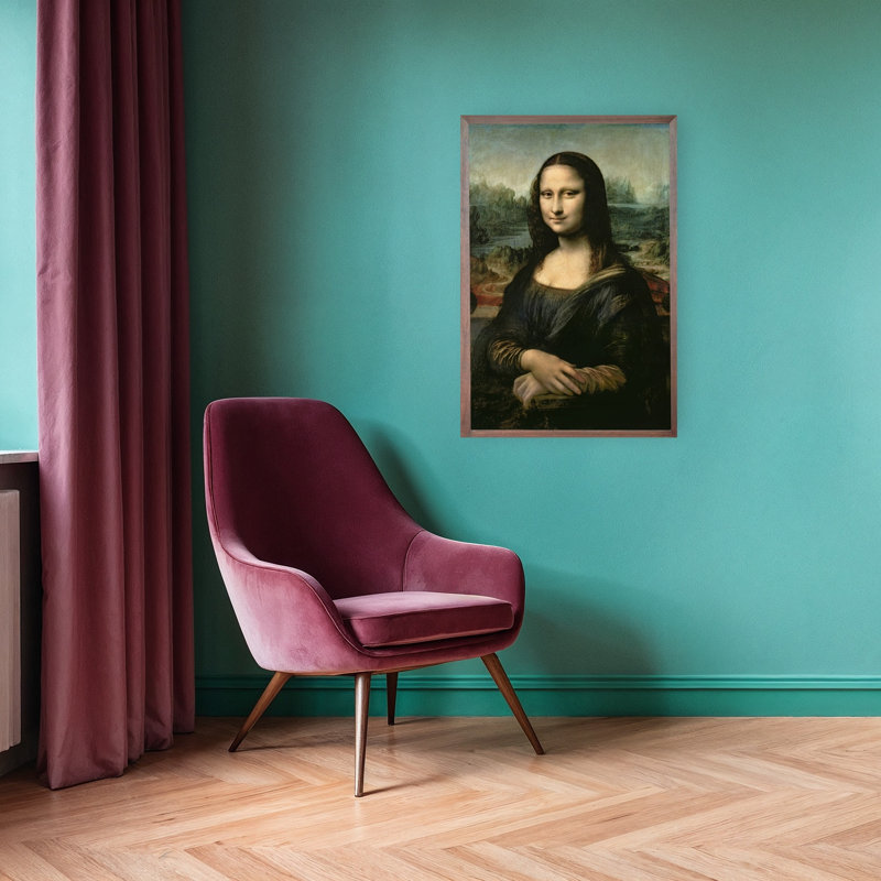 Mona Lisa, C.1503-6 Contemporary Wall Art Print 1 Piece Wrapped Canvas Wall Art, 91.44cm H x 60.96cm W