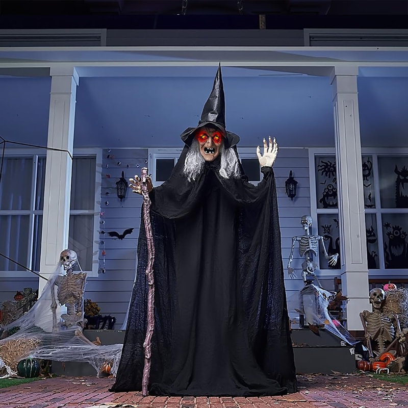 72 "Décorations d'Halloween pour l'extérieur avec sorcière