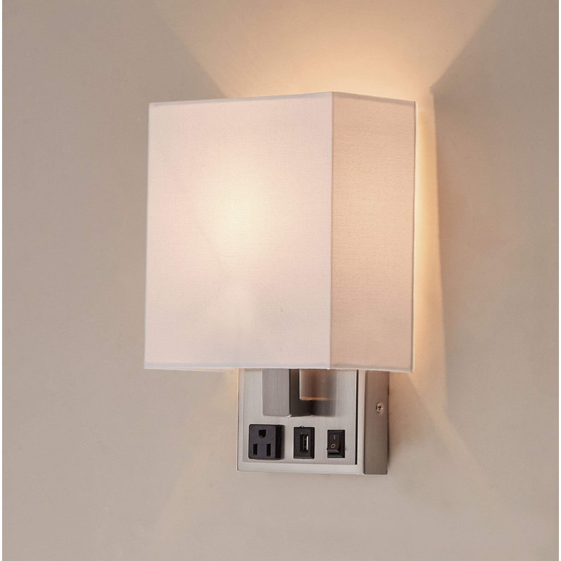 Applique murale en fer (ensemble de 12), Tissu blanc