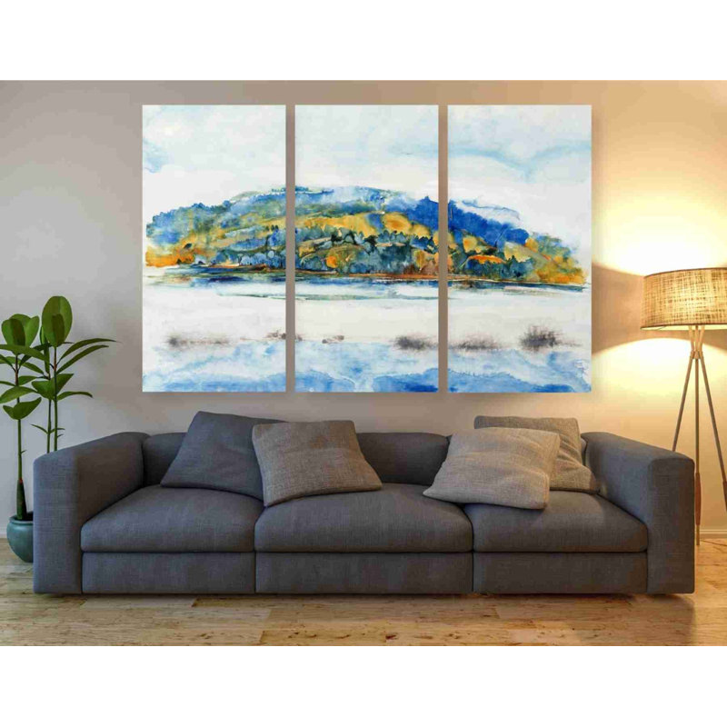 «Island Mist I» par Tim O’toole, art mural sur toile, H 60 po x l 30 po x P 1,5 po