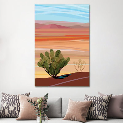 Mojave Desert by Charles Harker - Wrapped Canvas Print