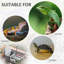Tortoise House with Mesh Roof Small Pet Reptile Wooden House - Grey