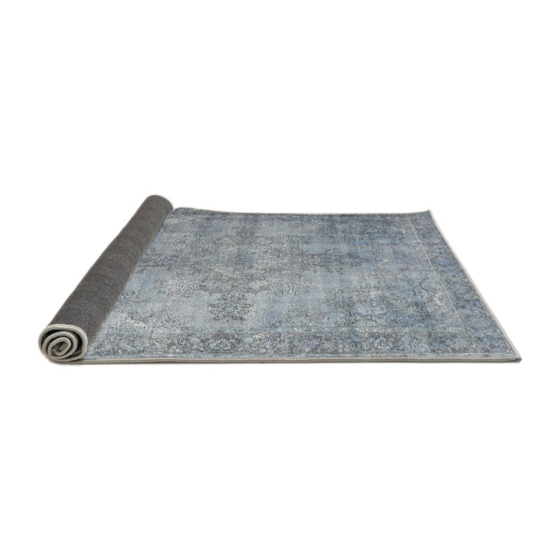 Tapis oriental bleu / gris, Rond 7 pi