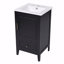 Meuble-lavabo de 20 po avec lavabo, armoire de salle de bain avec porte, tablette de porte et patins réglables, tiroir-1105051443
