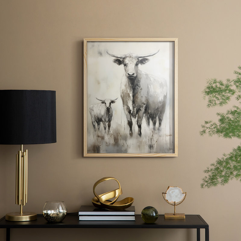 ANIMALS Series CCLxxvii, reproduction encadrée - bois massif, H 11 po x l 9 po