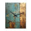 Horloge murale rétro Kintsugi Glam Vintage Gold On Turquoise III-99636830