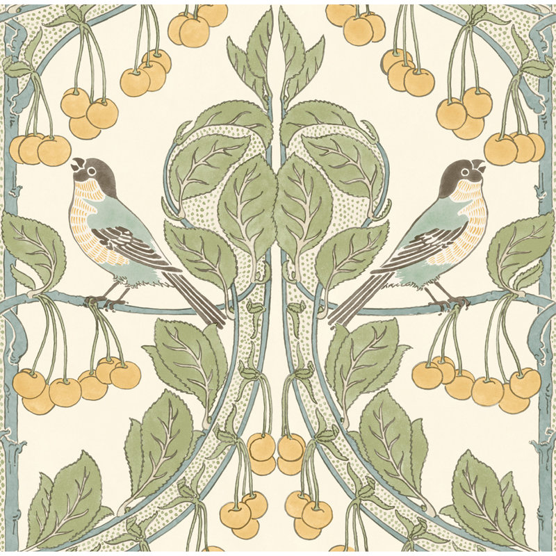 2'9" L x 27.58" W Wallpaper Roll, Aqua