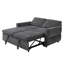 Causeuse convertible ajustable en chenille 62,75 pouces