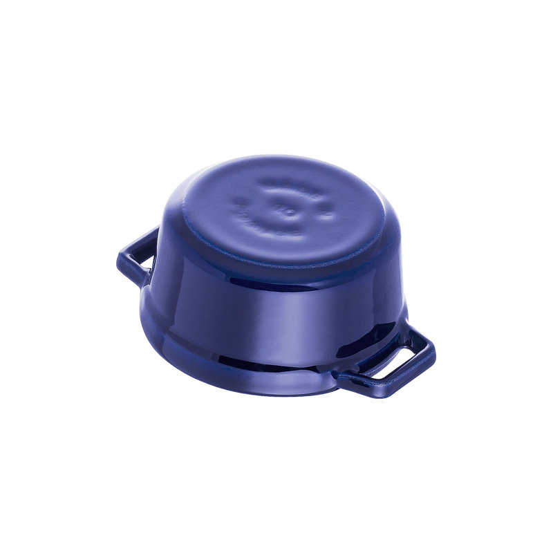 La Cocotte Cast Iron Round Cocotte, 2.75 quarts, Dark Blue