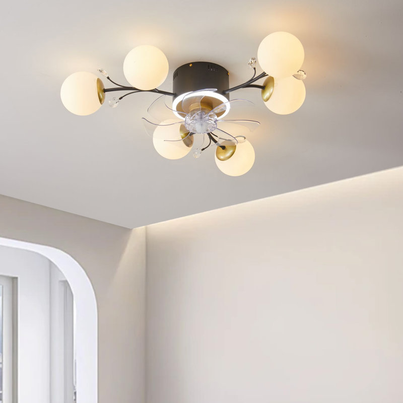 Garibald 33'' Ceiling Fan with 6 LED Lights