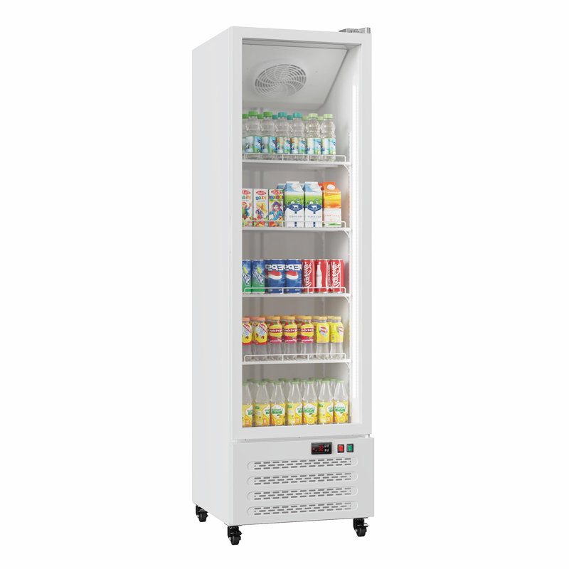 Réfrigérateur commercial pour boissons, 12,4 pieds cubes Pi. Réfrigérateur vertical à boissons