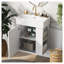 21.6-inch Modern Floating Bathroom Vanity with Ceramic Basin - Space-Saving Design with Soft Close Door for Small Bathrooms