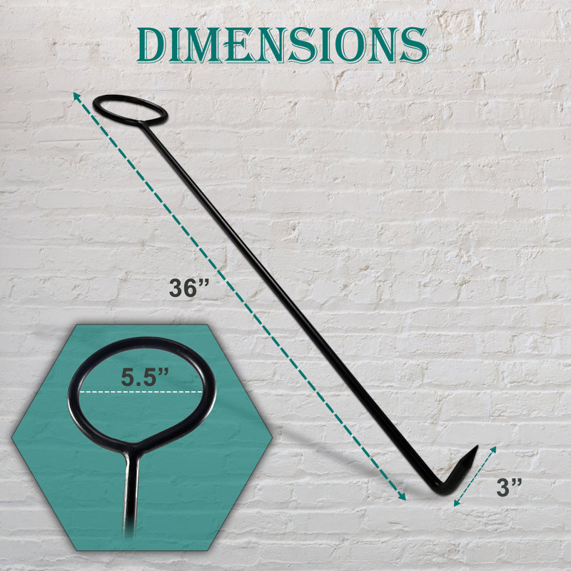 5.5'' x 3'' Steel Fire Pit Tool
