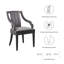 Ensemble de 2 chaises de salle à manger en velours Vertu Performance-88685920