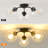 3-light Glass Semi Flush Mount-1288974345
