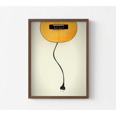 Guitare branchée, reproduction de cordon d'alimentation