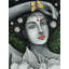 Dame avec la nature | Acrylique sur toile | Peinture de Gayatri Mavuri