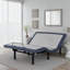 Grand lit réglable avec base de massage et réglages de la tête et des pieds