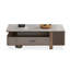 Table basse rectangulaire en acier au carbone gris