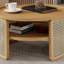 Table basse ronde en rotin avec rangement-1534539126