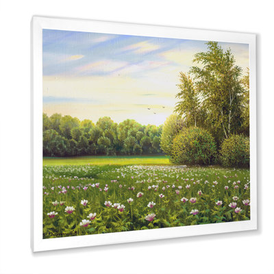 " Beautiful Summer Green Countryside Landscape "