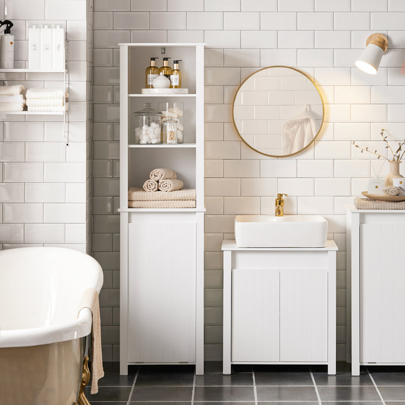 Senza Wall Mounted Required Linen Cabinet