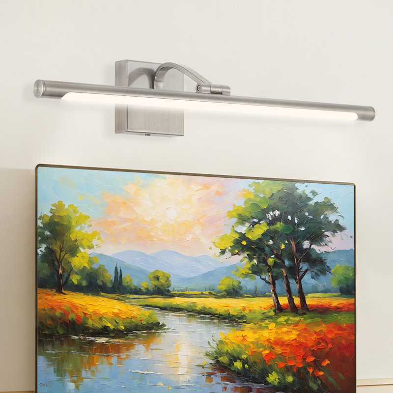Lampe à DEL 1 lumière à intensité variable avec température de couleur réglable (3000K / 4000K / 5000K), Nickel brossé