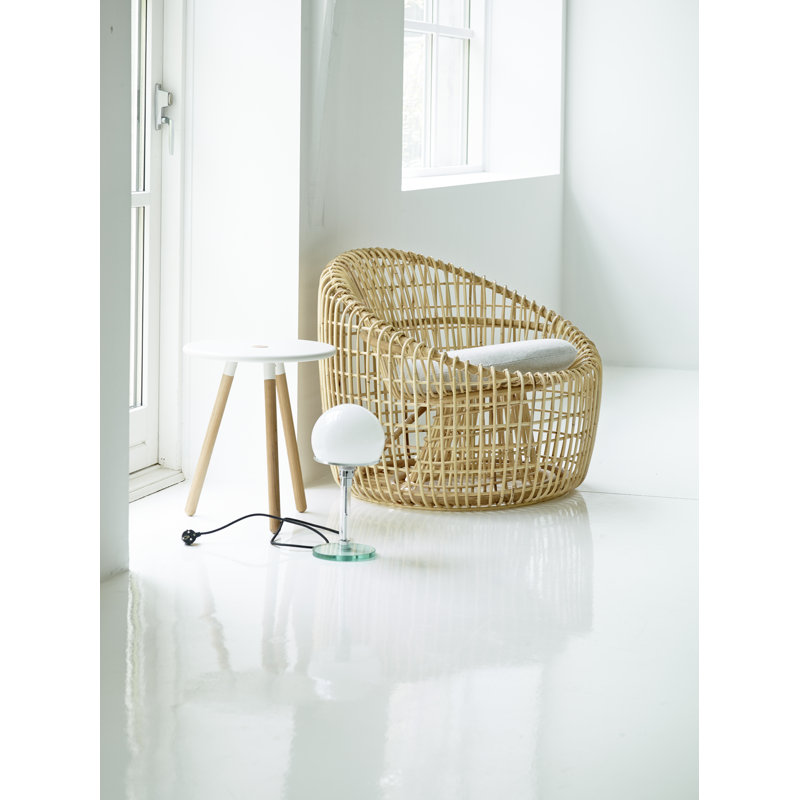 Nest Barrel Chair, Natural, Dark Gray