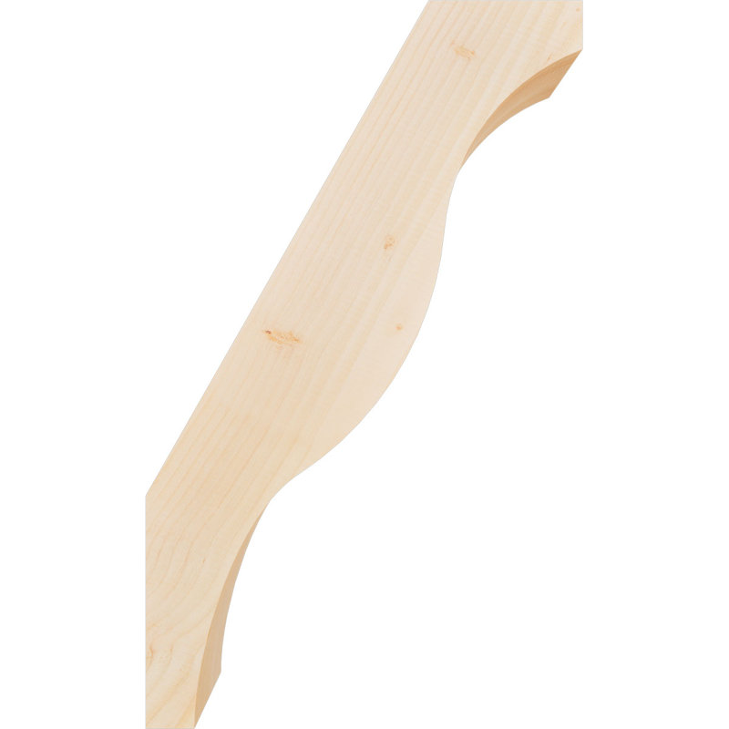 Attelle de genou Funston, Sapin de Douglas, Lisse, H 30 po x l 5,5 po x P 18 po