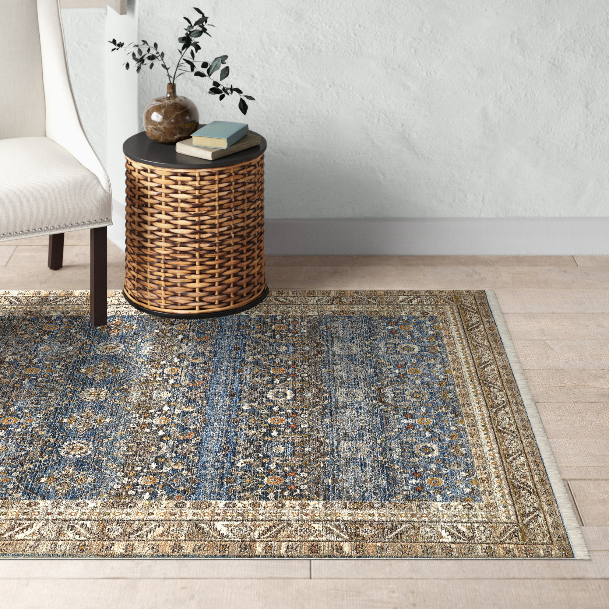 McKellen Blue/Neutral Rug, Rectangle 8' x 10'