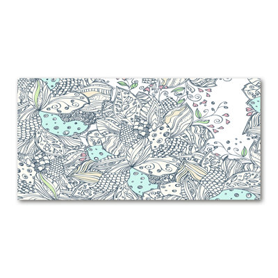 Floral Pattern - Wrapped Canvas Print