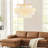 Kadey 17 - Light Iron Dimmable Lantern Round / Oval Chandelier