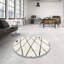 Tapis beige/noir contemporain-878338945