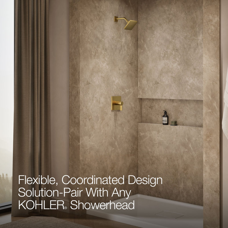Parallel Shower Trim Set, Gold