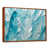 Toile avec cadre flottant brun