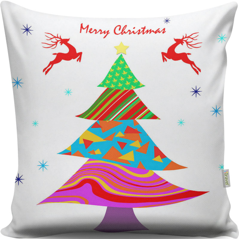 Housse et insert de coussin décoratif en mélange de coton Louann