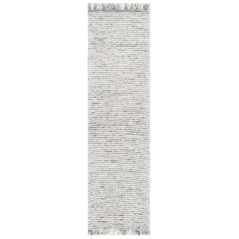 Tapis vert sauge / ivoire Kata 902, Tapis de couloir 2 pi 3 po x 8 pi
