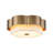 Aubrielle 2 - Light Vintage Distressed Gold Leaf Flush Mount Light for Bedding Room